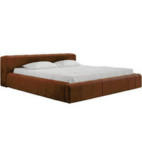 POLSTERBETT Lipari 140x200 Braun - Naturfarben/Braun, Holz/Textil (140/200cm) - Graingold