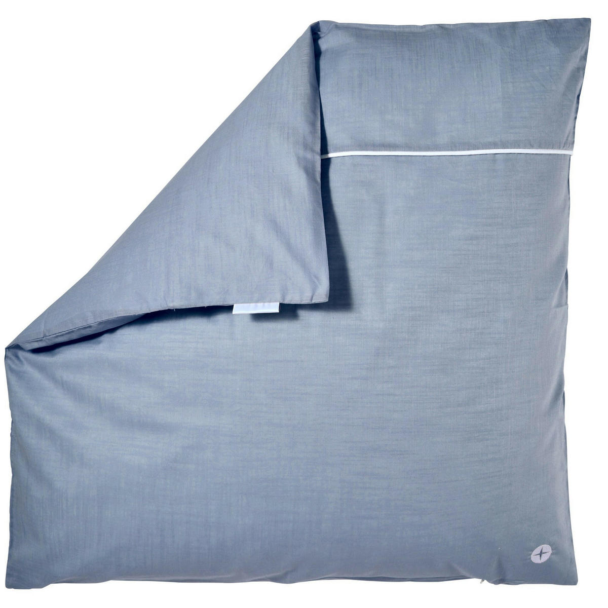BABYBETTWÄSCHE Blau Grau - Blau, Textil (80/80cm) - nordic coast company