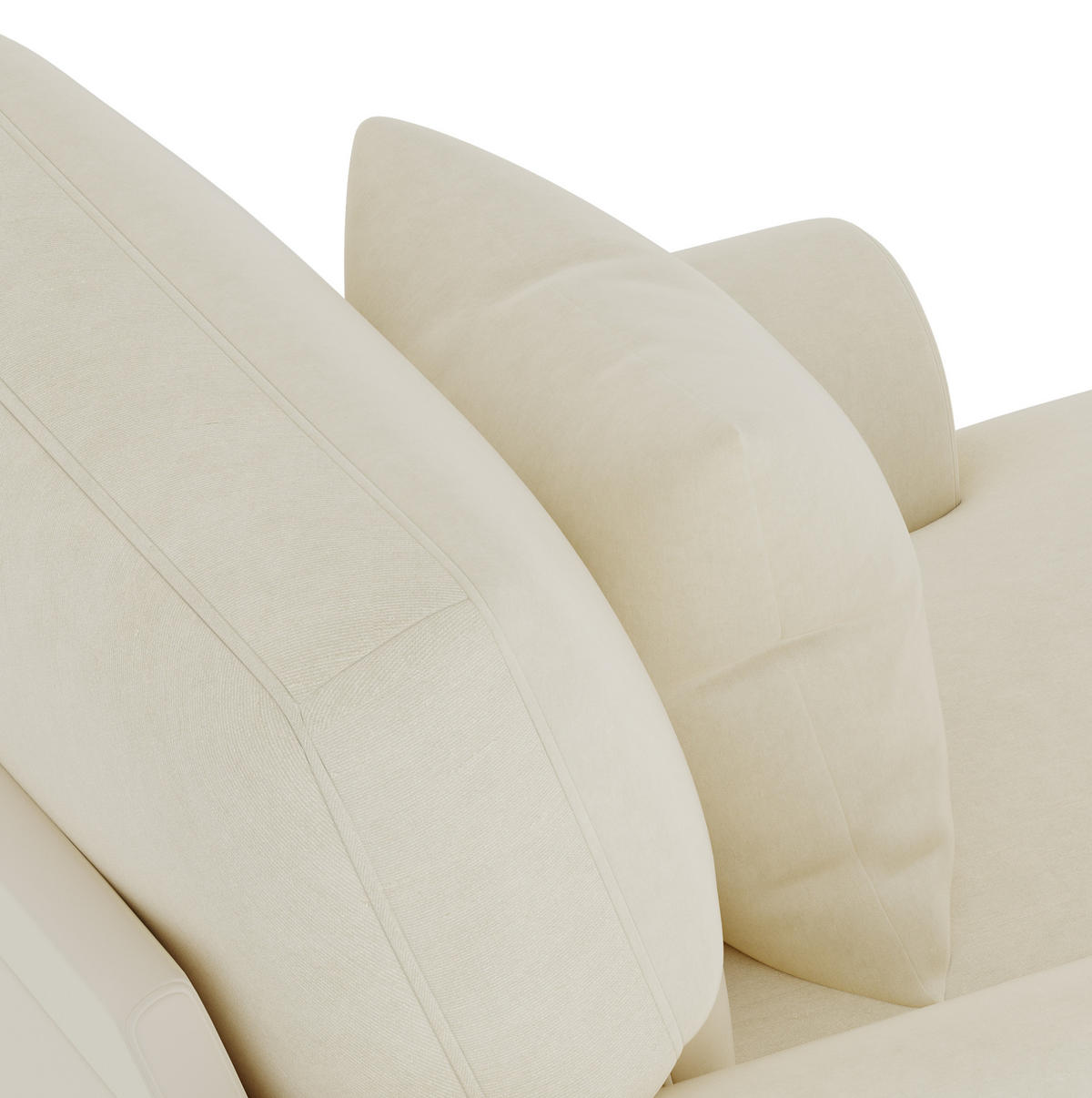 SESSEL mit Liegefunktion 133 x 87 x 90 cm Samt Beige - Beige, Holz (87/90/133cm) - Meubliv