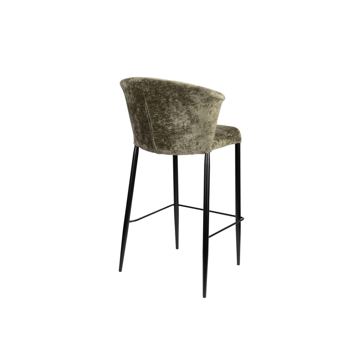 BARHOCKER Georgia Rückenlehne 73 cm Grün - 2 er Set - Grün, Holz (54/101/56cm) - Dutchbone