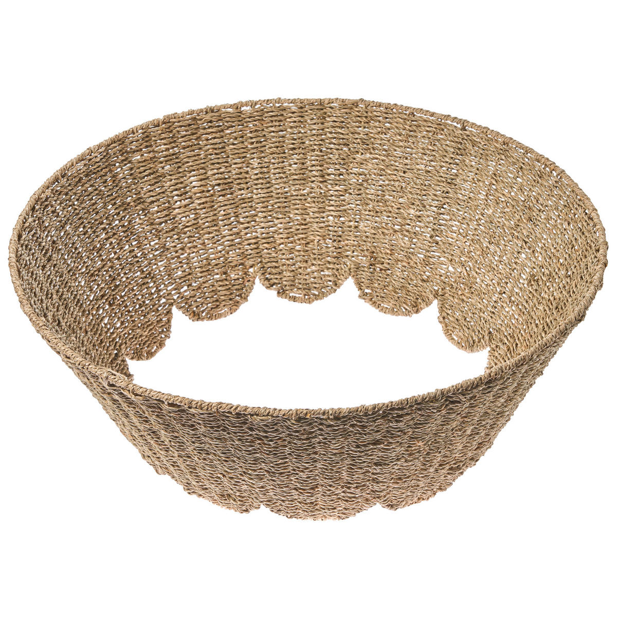 WEIHNACHTSBAUMKRAGEN 24 cm Naturfarben Givre - Naturfarben, Naturmaterialen (24cm) - Beliani