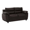 SOFA 2-Sitzer - Kunstleder - Braun - MANOA - Braun, Leder (163/88/82cm) - Vente-Unique