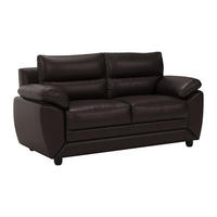 SOFA ohne Schlafmöglichkeit - -Sitzer - Kunstleder - Schokoladenbraun - - Braun, Leder (163/88/82cm) - Vente-Unique