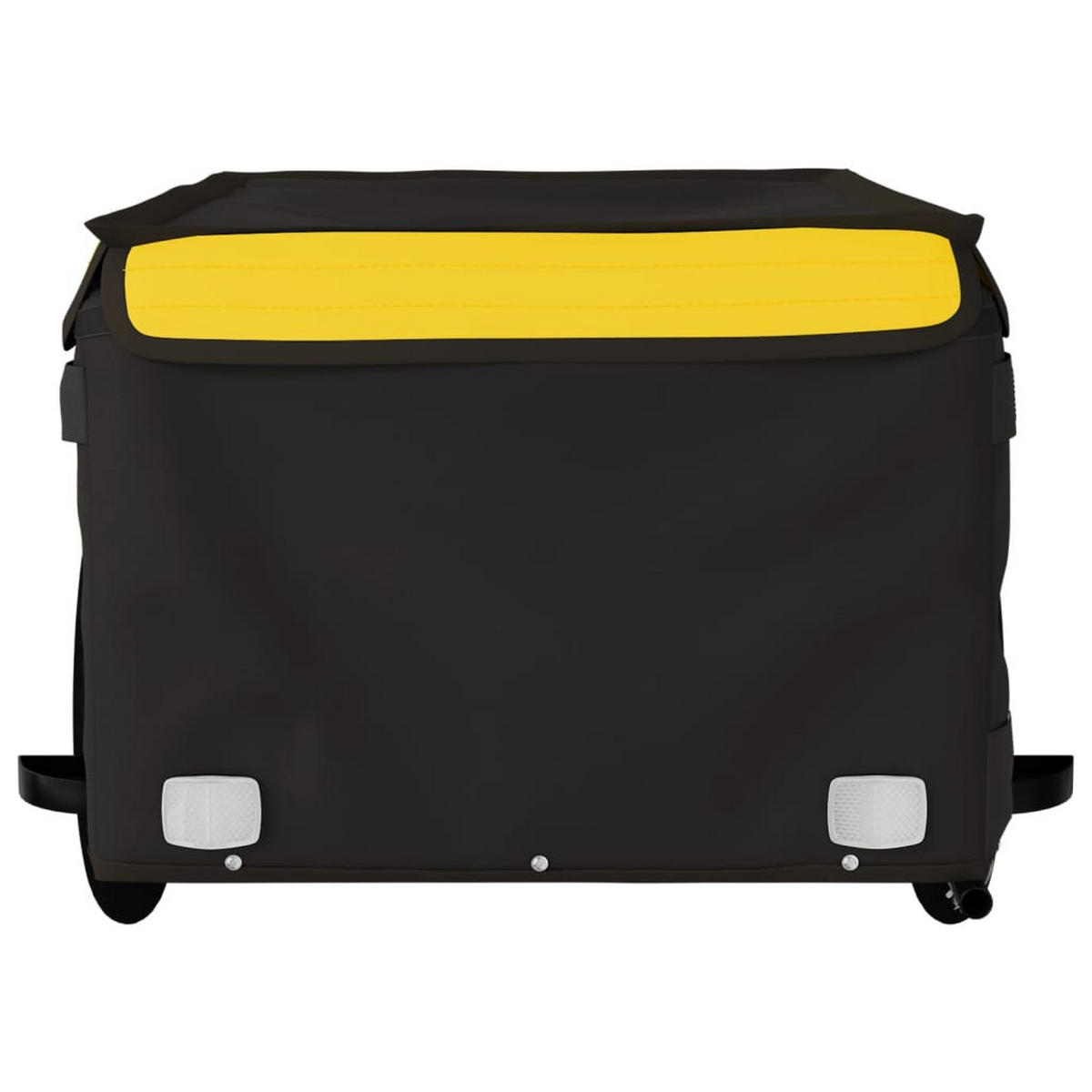 FAHRRADANHÄNGER Schwarz Und Gelb 45 Kg Eisen - Gelb, Metall (62.5/52/124cm) - vidaXL