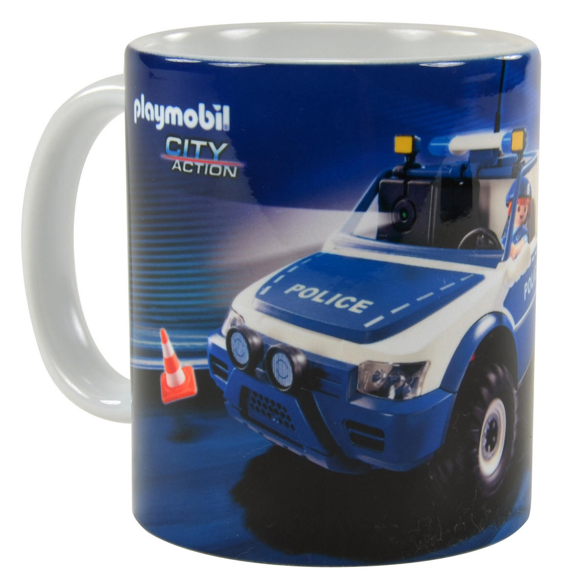 BECHER Playmobil City Action Polizei Blau 320 ml - Multicolor, Keramik (0.32L) - Playmobil