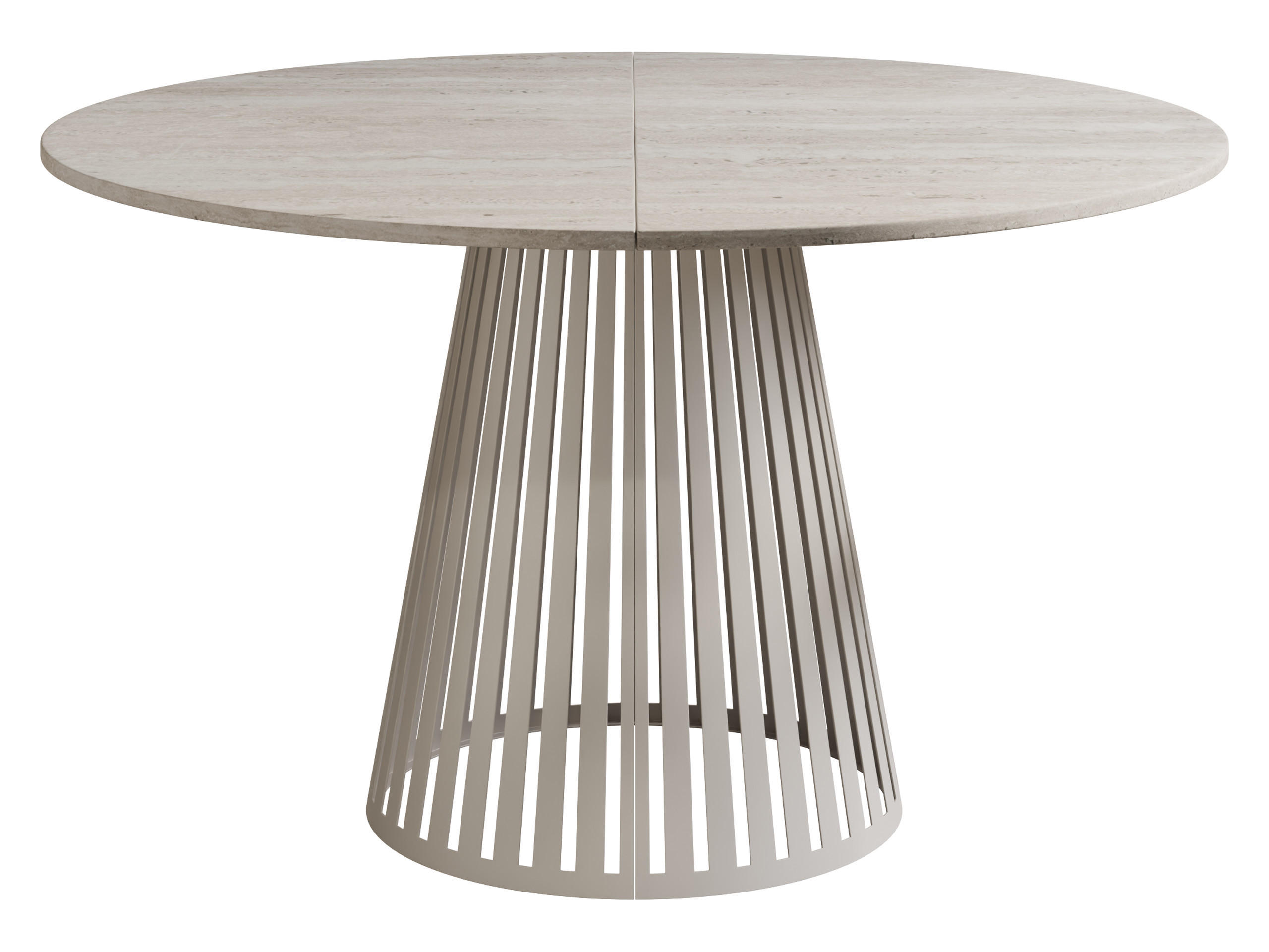 ESSTISCH ausziehbar Cone Cashmere 120 - Kaschmir/Ecru, Holzwerkstoff/Metall (120/120/76cm) - MIRJAN24