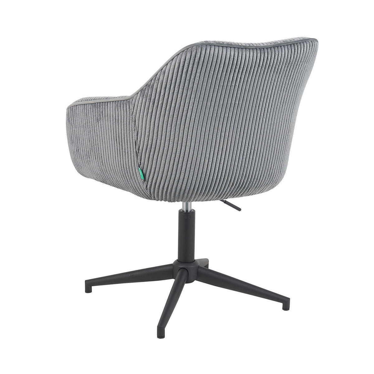 BÜROSTUHL Mika-Caro - Schwarz/Grau, Textil/Metall (60/79/61cm) - DUBI Möbel