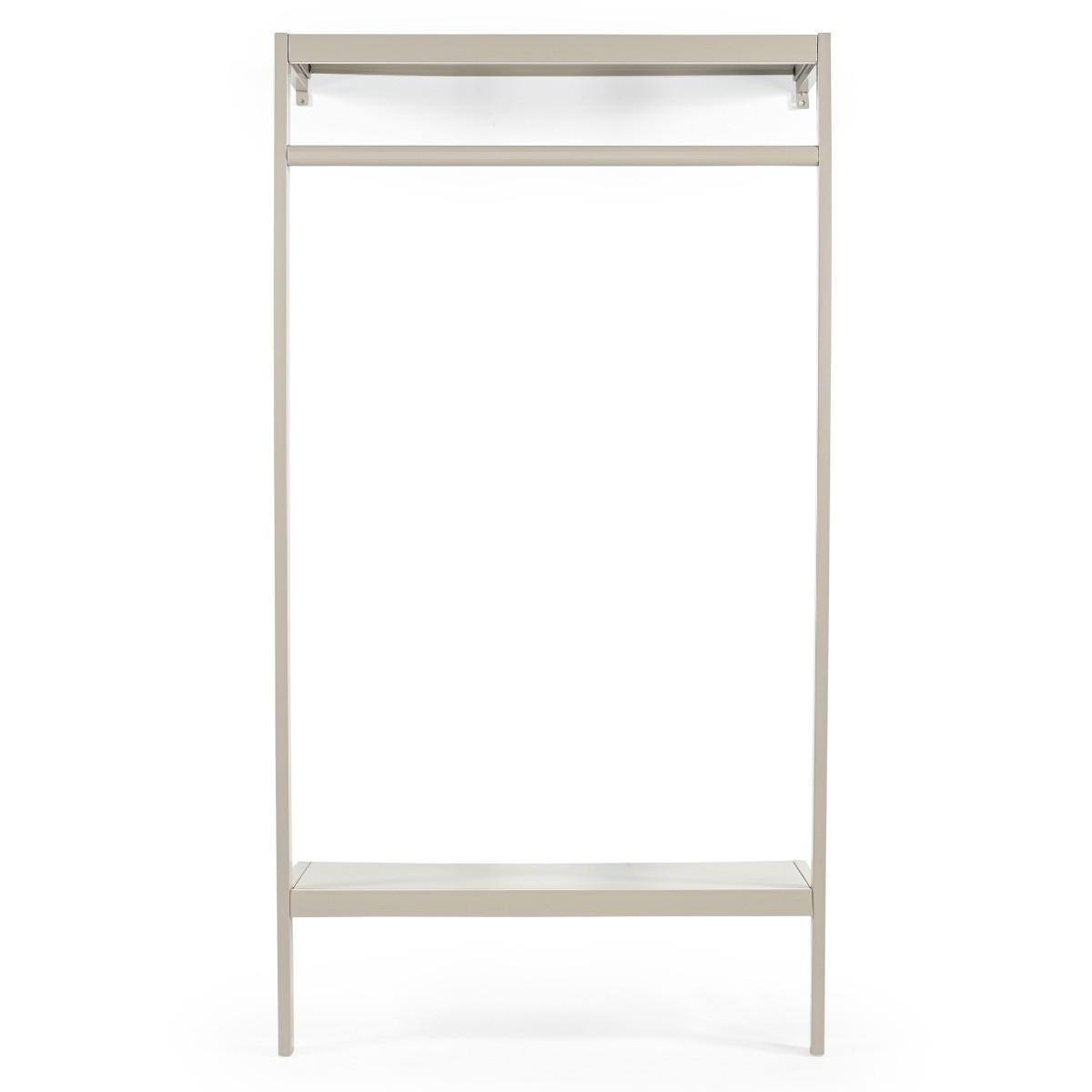 WANDGARDEROBE aus Metall 100x40x185cm, beige - Beige, Metall (100/185/40cm) - Giga Meubel