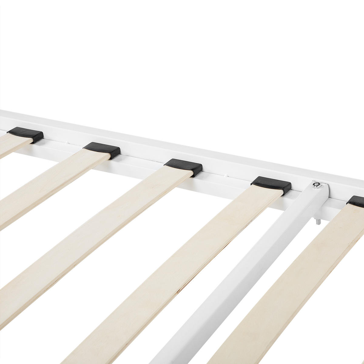 METALLBETT 160/200cm Weiß Cusset - Weiß, Metall (160/200cm) - Beliani
