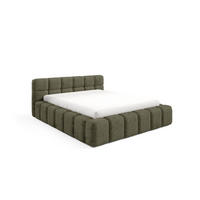 POLSTERBETT NUBO Premium 180x200 cm mit Bettkasten – PERFECT HARMONY 39 - Grün, Holz (180/200cm) - Dekori_Interiors