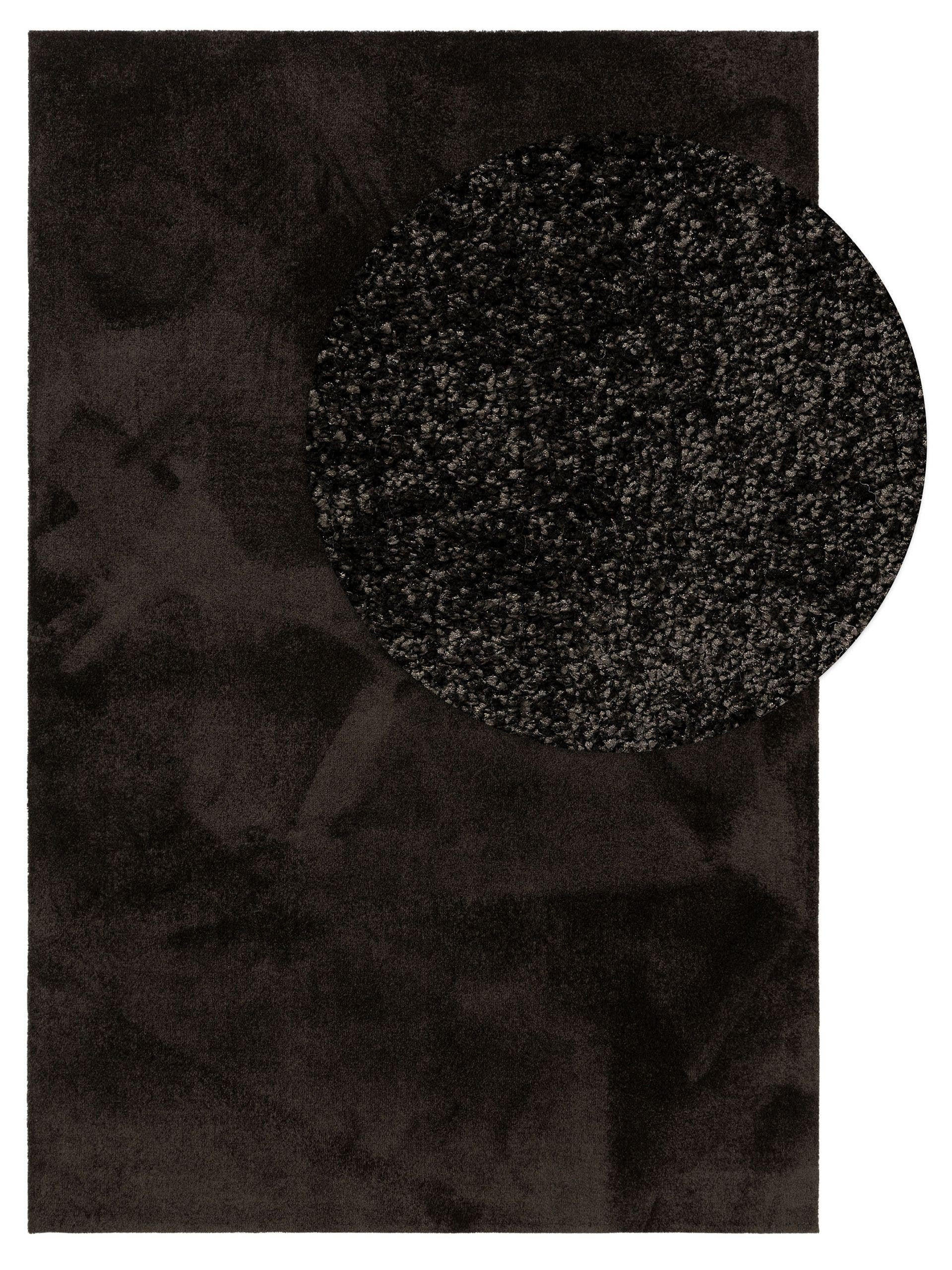 TEPPICH Nina waschbar 200/250 cm - Anthrazit, Kunststoff (200/250cm) - benuta Nest
