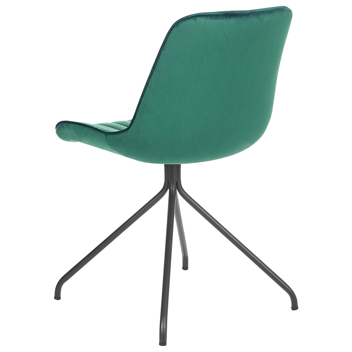 STUHL 2er-Set Samtstoff Grün Navasota - Grün, Textil/Metall (47/83/62cm) - Beliani