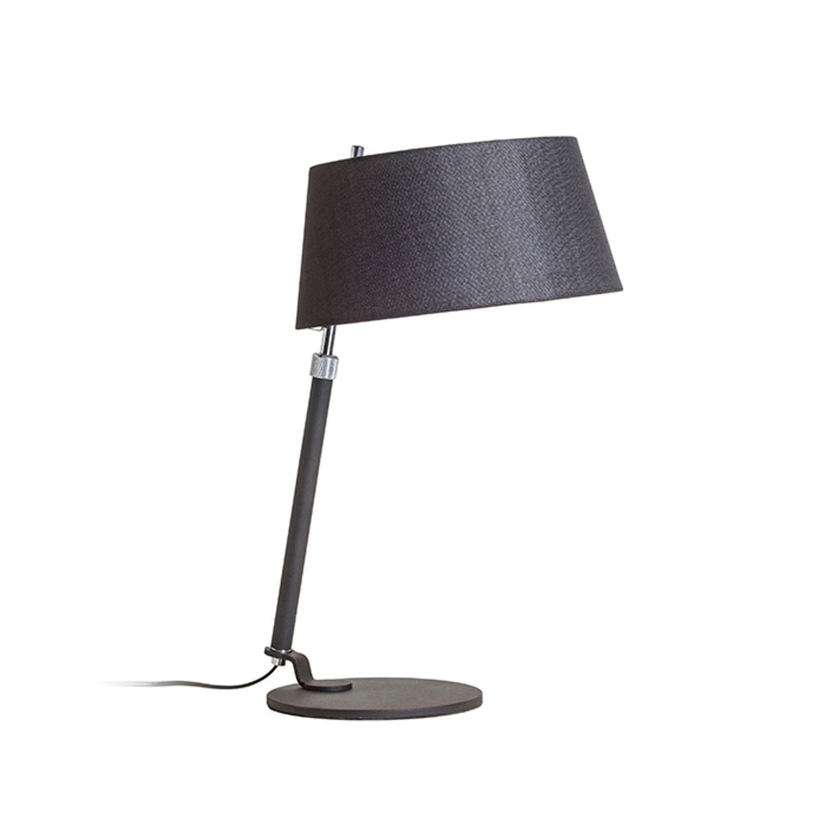 TISCHLEUCHTE RITZY Schwarz Chrom 15 W - Schwarz, Metall (33/33/70cm) - Rendl