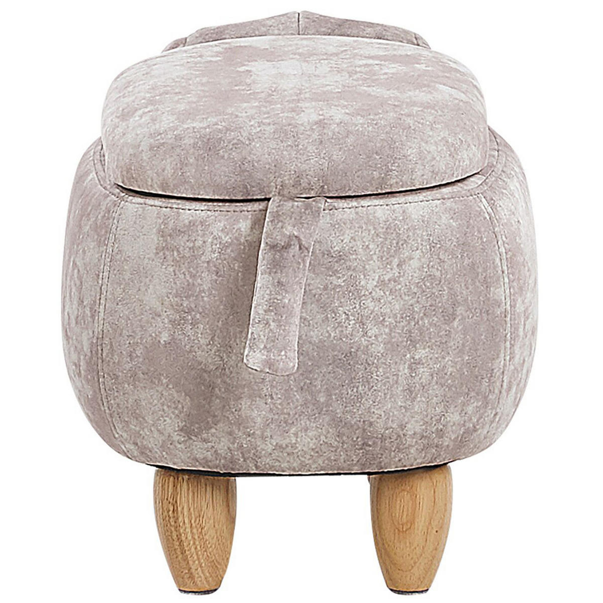HOCKER Doggy 36/62/38 cm - Beige, Textil (62/38/36cm) - Beliani