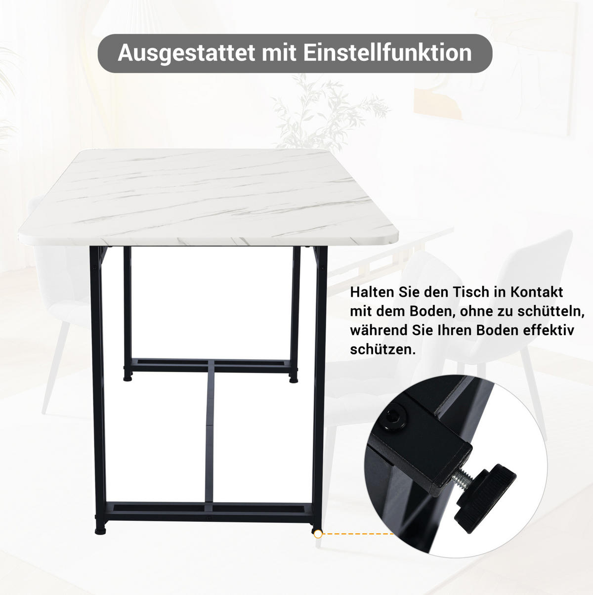 ESSTISCH-SET 4-tlg. 120 cm MDF Dunkelgrün - Dunkelgrün, Metall (70/74/120cm) - Meubliv