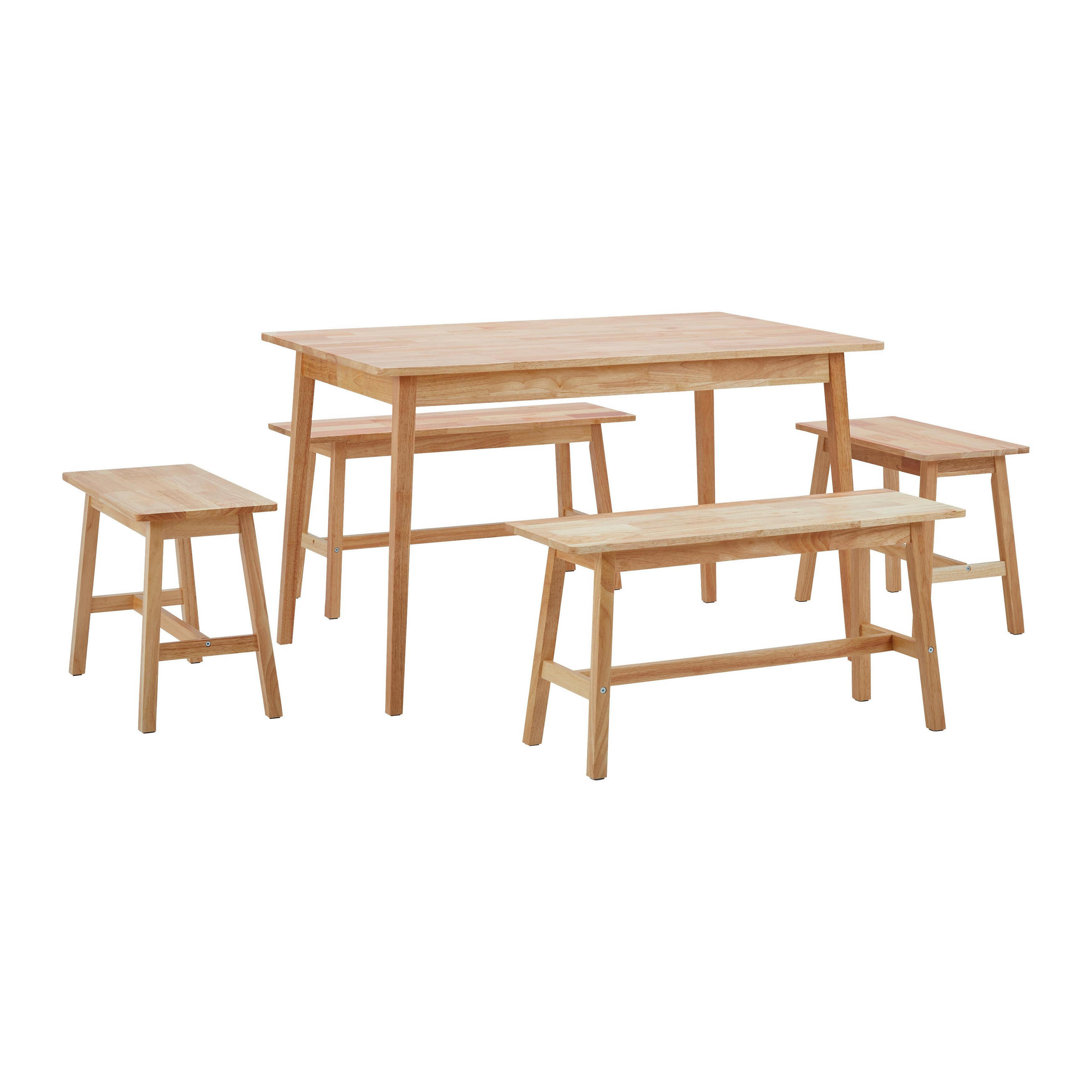 SITZGRUPPE Marijana Eichefarben Echtholz - Eichefarben, Holz (30/45/90cm)