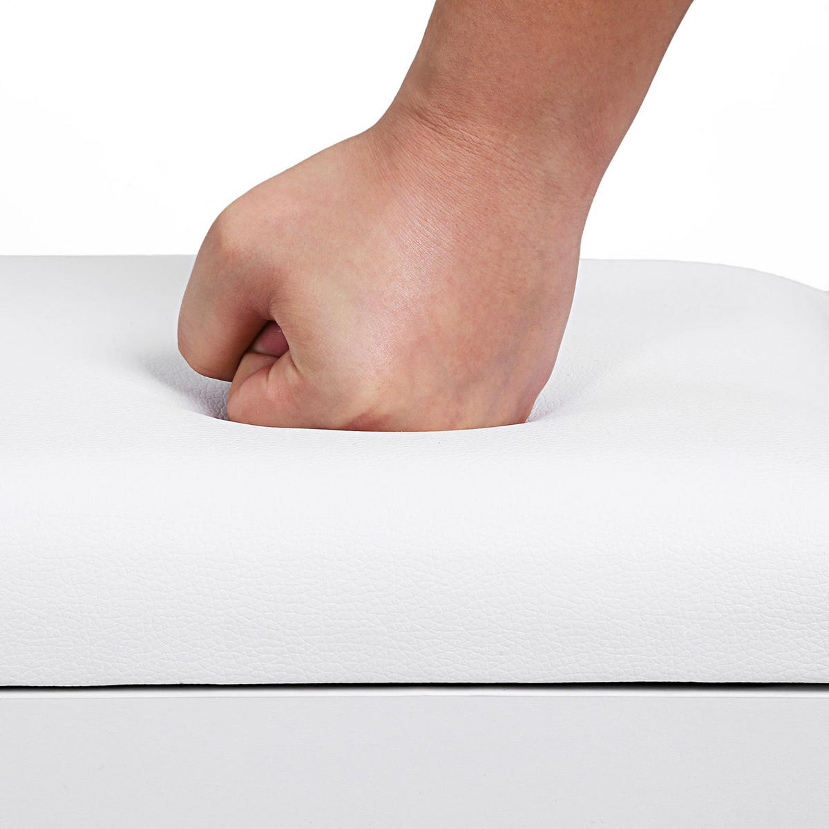 SCHUHBANK - Weiß, Holzwerkstoff (44/30/60cm) - Hansiro