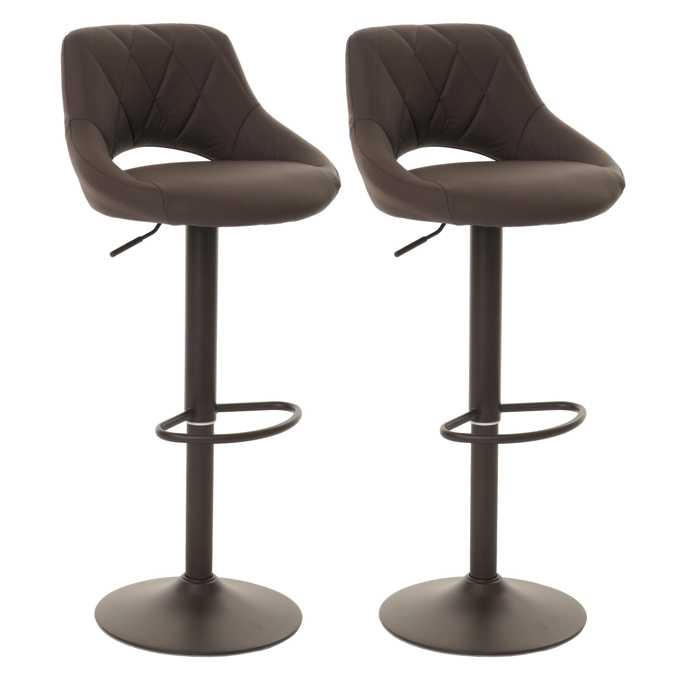 BARHOCKER Braun 2er-Set - Braun, Textil (47/107/44cm) - MCW