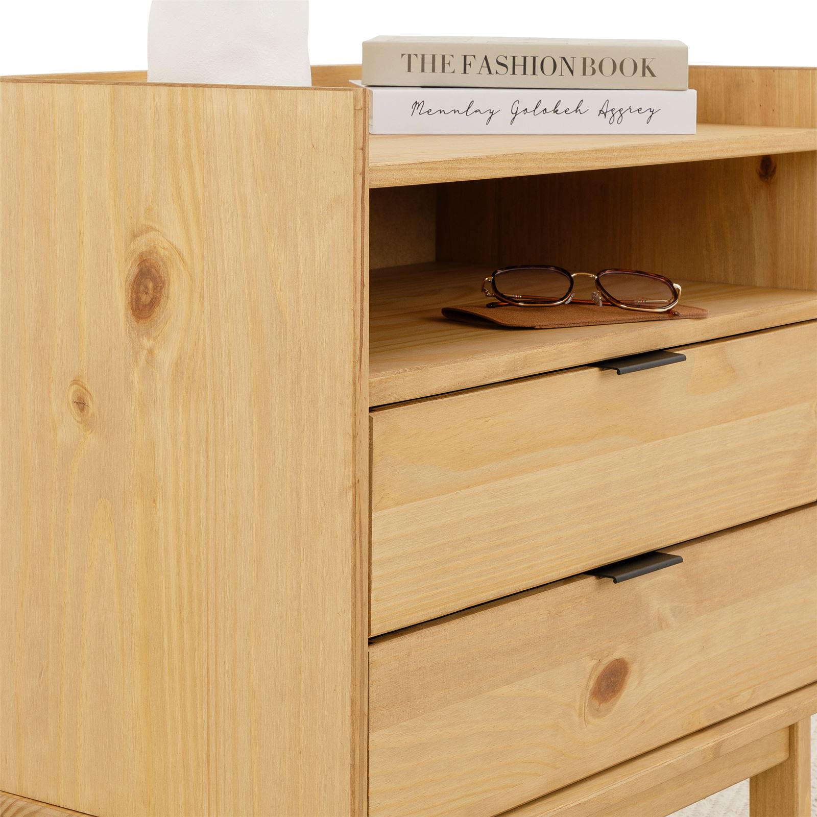 NACHTTISCH TEPERA - Braun, Holz (64/64/41cm) - IDIMEX