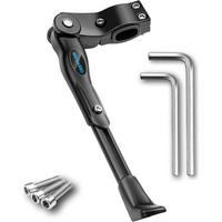 FAHRRADSTÄNDER Universal Seitenständer 24-28 Zoll Höhenverstellbar Aluminiumlegierung Blauschwarz - Schwarz, Metall (2.8/1.5/33.5cm)