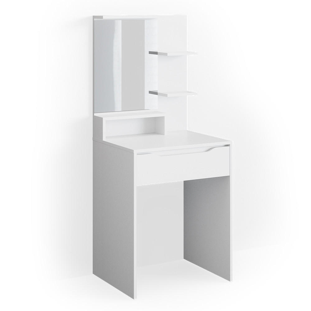 SCHMINKTISCH Ruben Weiß 60 cm - Weiß, Holzwerkstoff (60/142.7/48cm) - Vicco