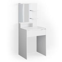SCHMINKTISCH Ruben Weiß 60 cm - Weiß, Holzwerkstoff (60/142.7/48cm) - Vicco