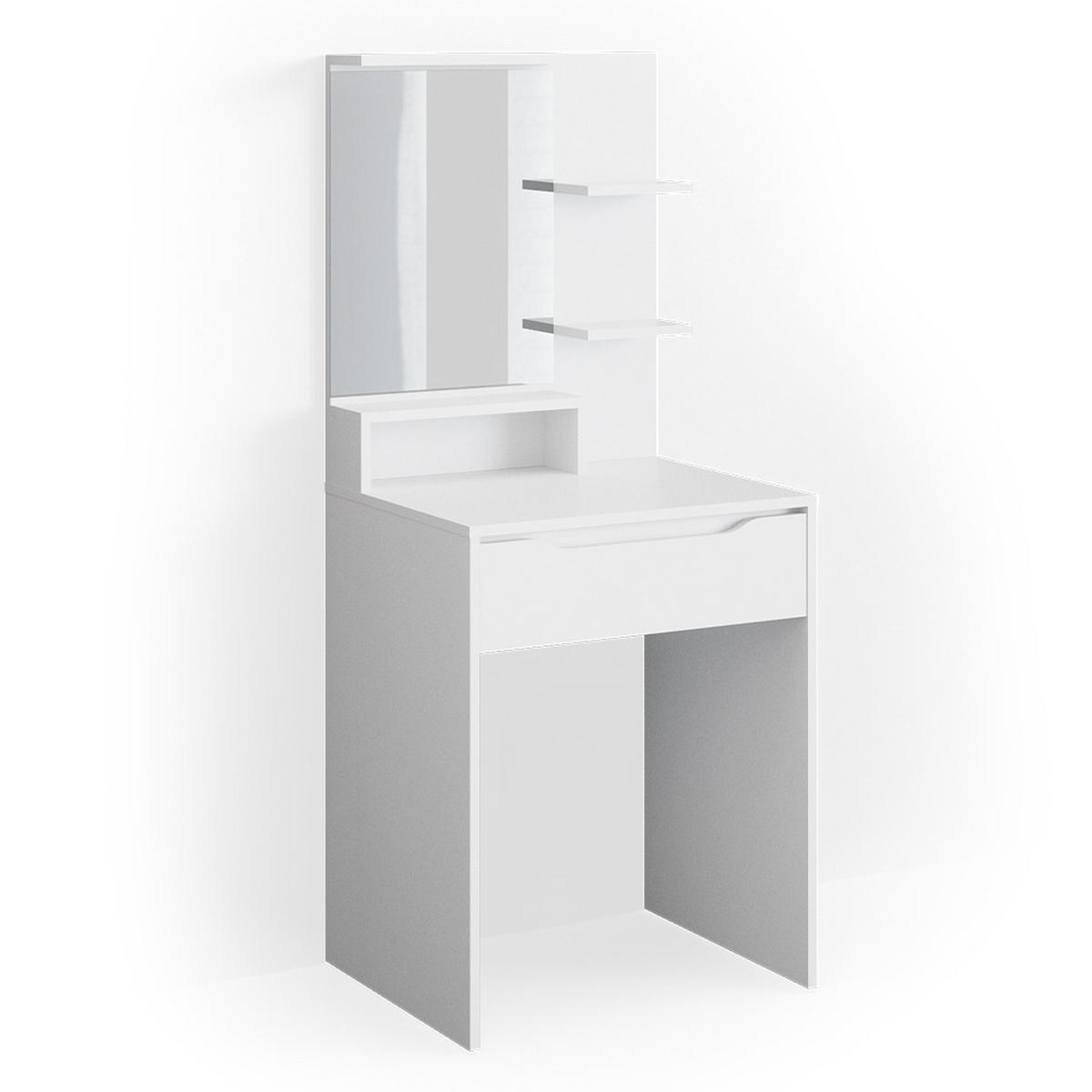 SCHMINKTISCH Ruben Weiß 60 cm - Weiß, Holzwerkstoff (60/142.7/48cm) - Vicco
