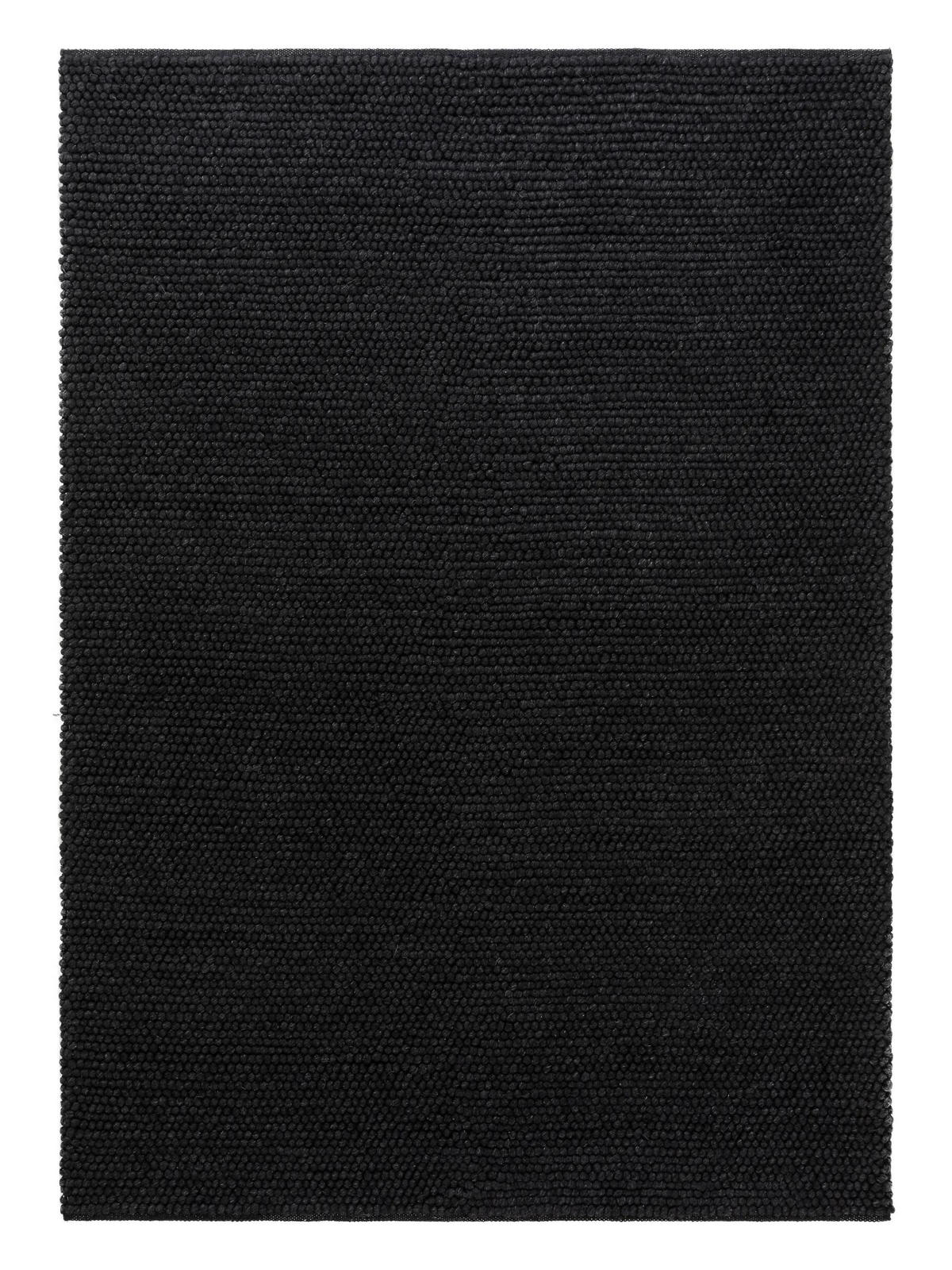 WOLLTEPPICH Beads Anthrazit 160x230 cm - Anthrazit, Textil (160/230cm) - benuta Pure