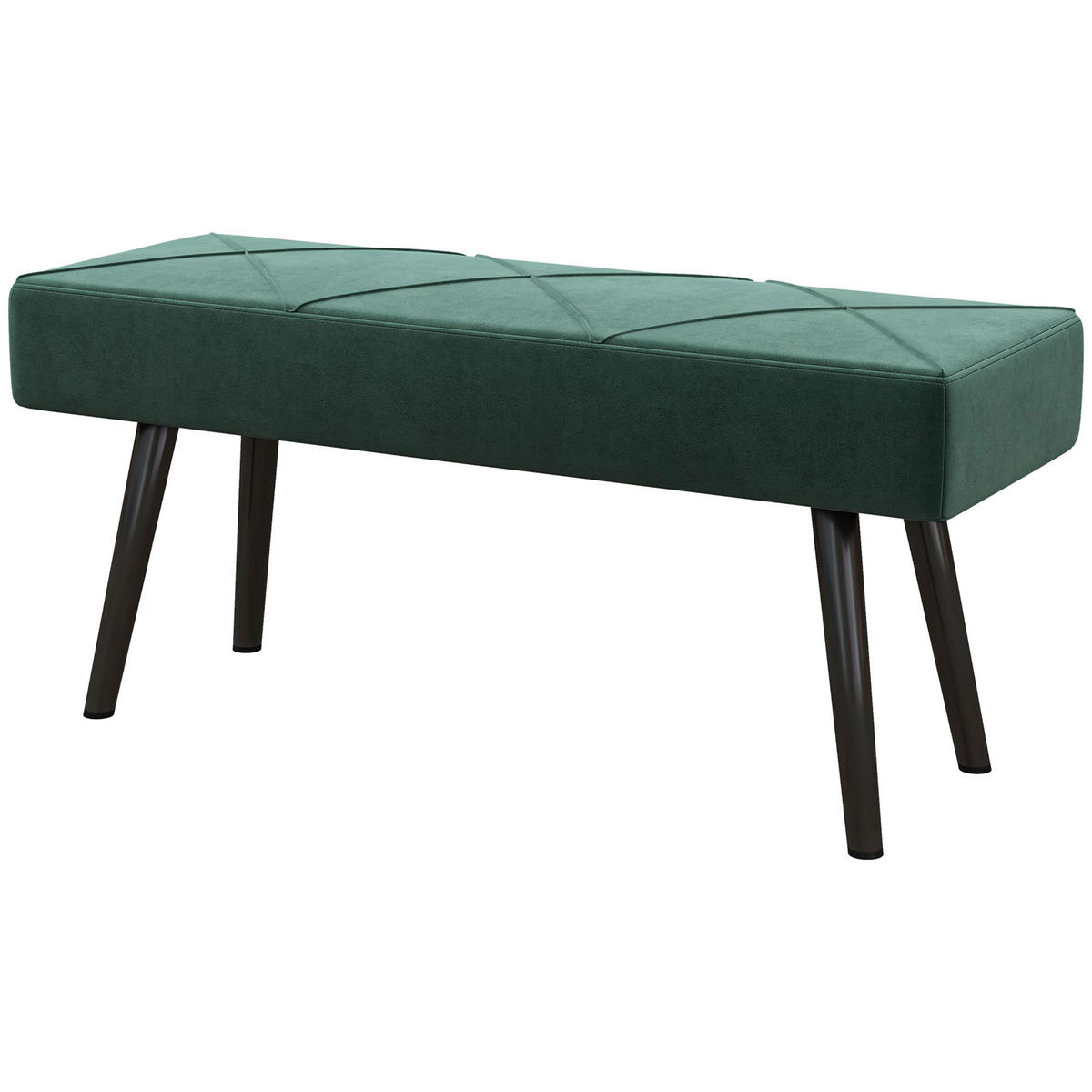 SITZBÄNKE Grün 1 Stück - Grün, Naturmaterialien (100/45/36cm) - GiPP