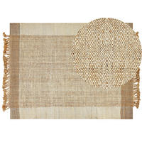 TEPPICH geflochten Dedemli 230/160 cm - Beige, Naturmaterialen (160/230cm) - Beliani