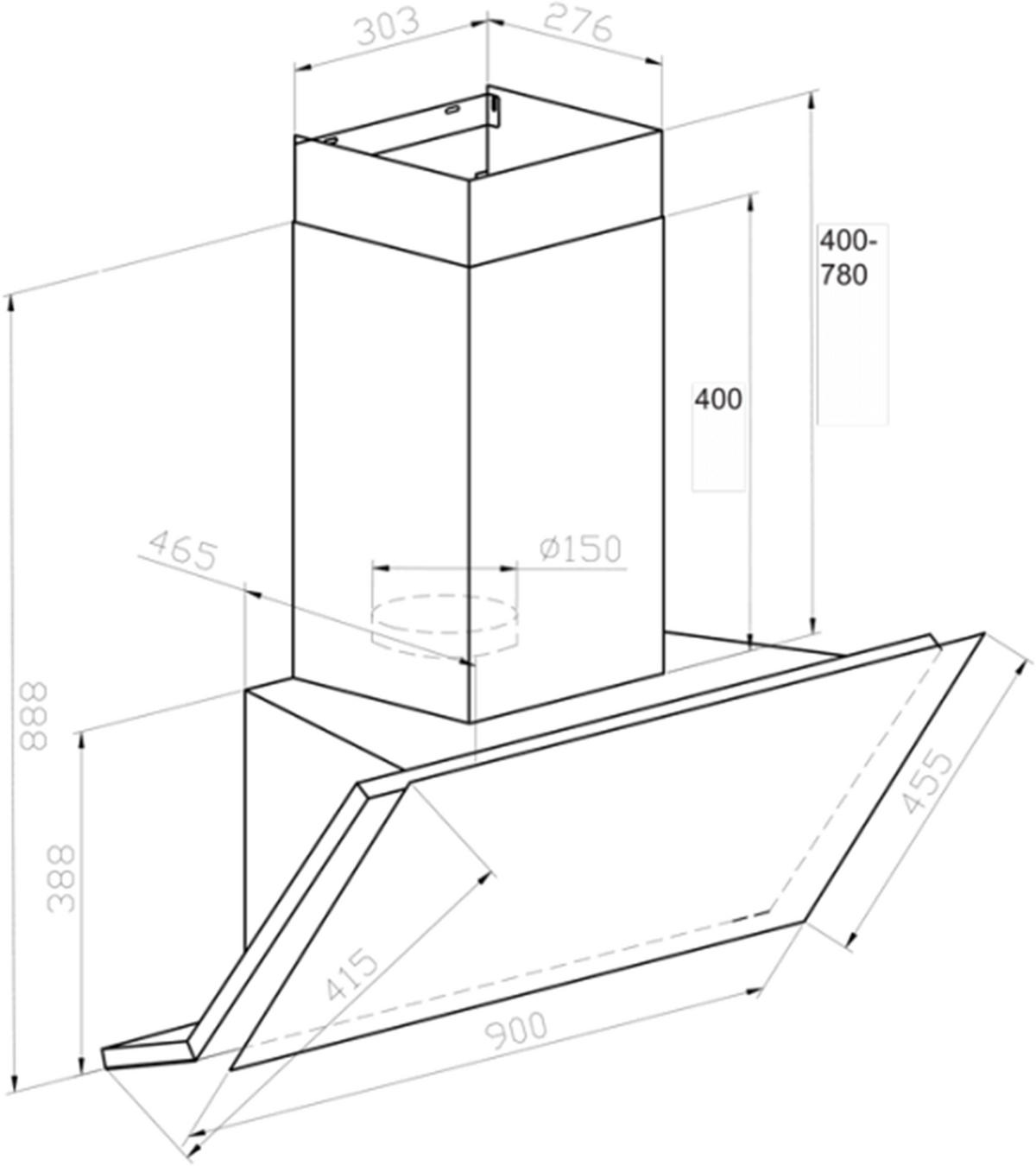KAISER EH 6341 Multifunktions-Elektro-Dampfbackofen mit Dampfreinigung, 60 cm + AT 6455 s Dunstabzugshaube 60cm - Grau, Metall (59.4/59.4/57.5cm) - Kaiser