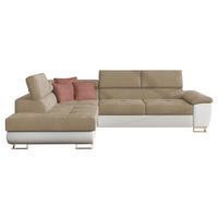 ECKSOFA Cotere, Seite: Links - Naturfarben, Holz/Textil (270/202cm) - MIRJAN24