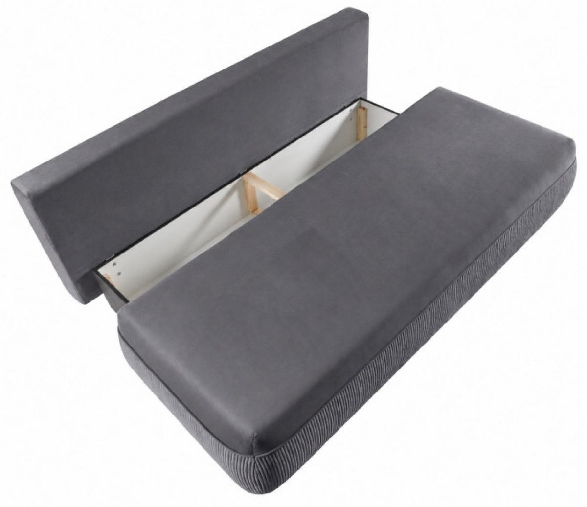 SOFA Grau Adi - Grau, Holzwerkstoff (211/88/211cm) - Sepro Meble