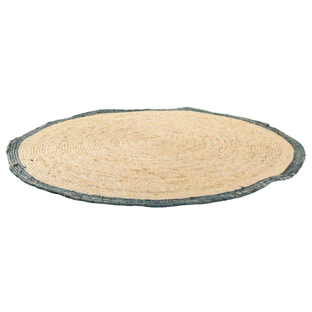 JUTETEPPICH rund, braun, D120x1 cm - Blaugrau/Naturfarben, Naturmaterialien/Naturmaterialen (120/120cm) - Wanderlust