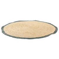 JUTETEPPICH rund, braun, D120x1 cm - Blaugrau/Naturfarben, Naturmaterialien/Naturmaterialen (120/120cm) - Wanderlust
