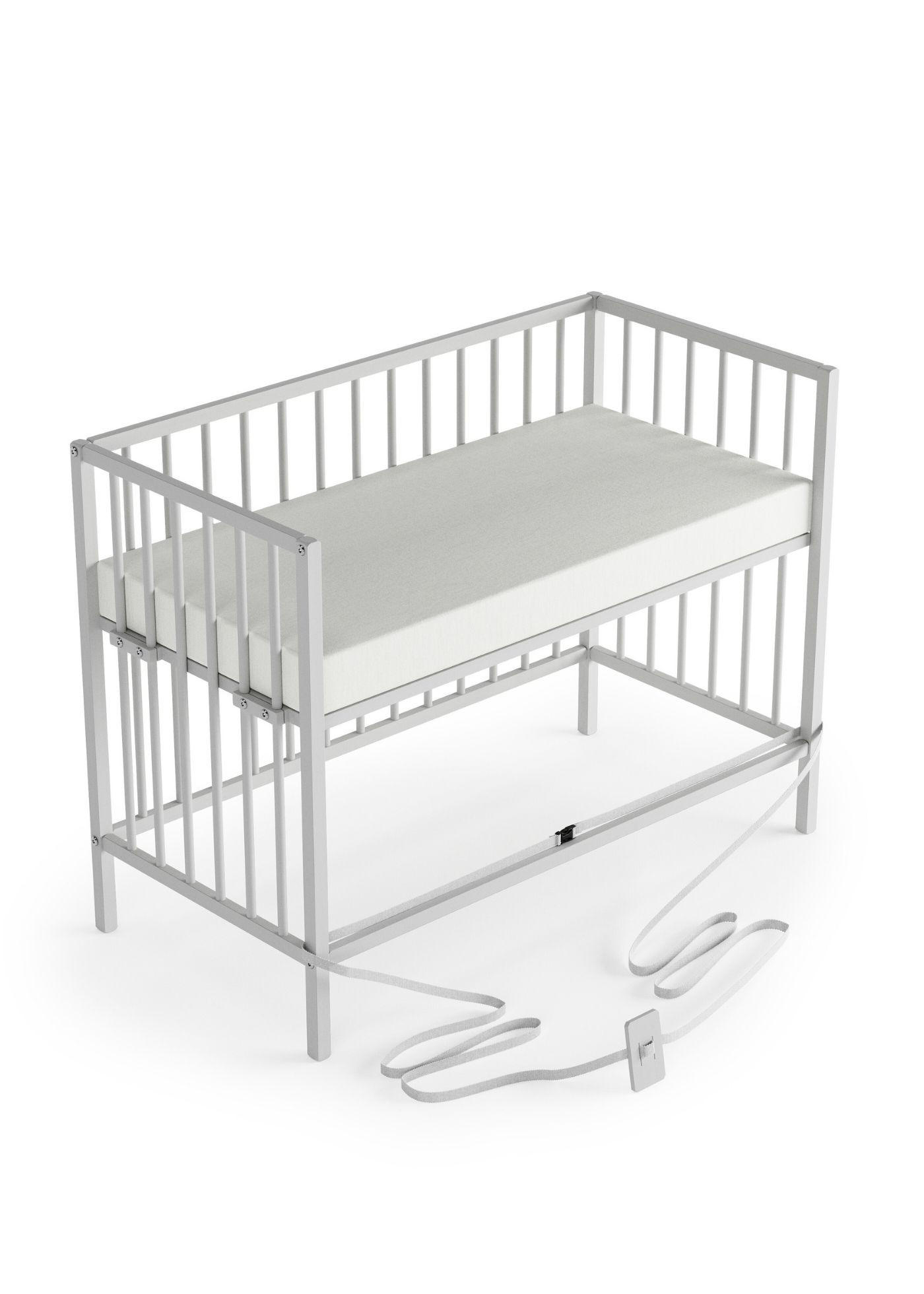 Sämann – make a difference. Beistellbett Weiß 120x90x60 cm