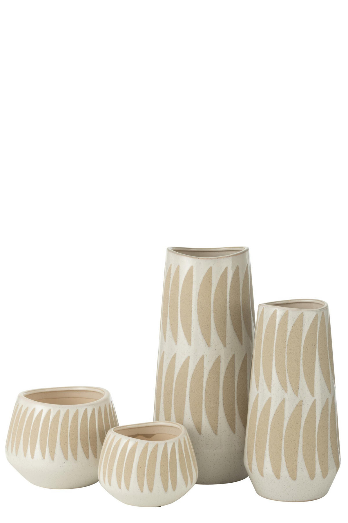 VASE KAI - Töpferei - Multi - L - Ø 20 cm - Multicolor, Keramik (40cm) - J-Line