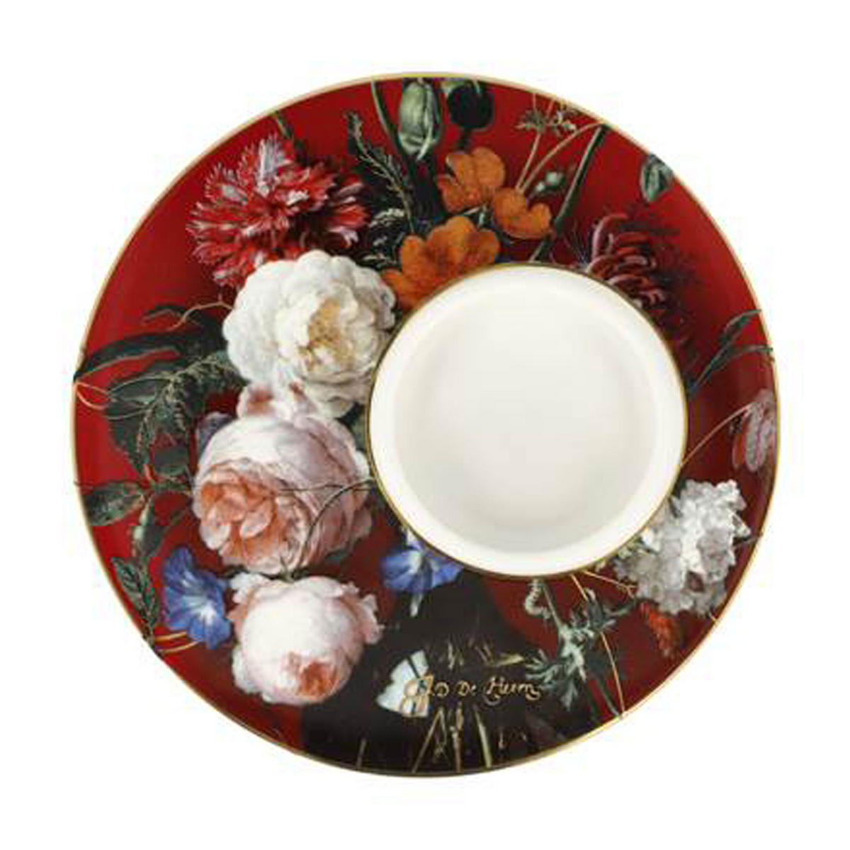 KERZENHALTER De Heem - Blumen in Vase, Porzellan - Multicolor, Keramik (12/4/12cm) - Goebel