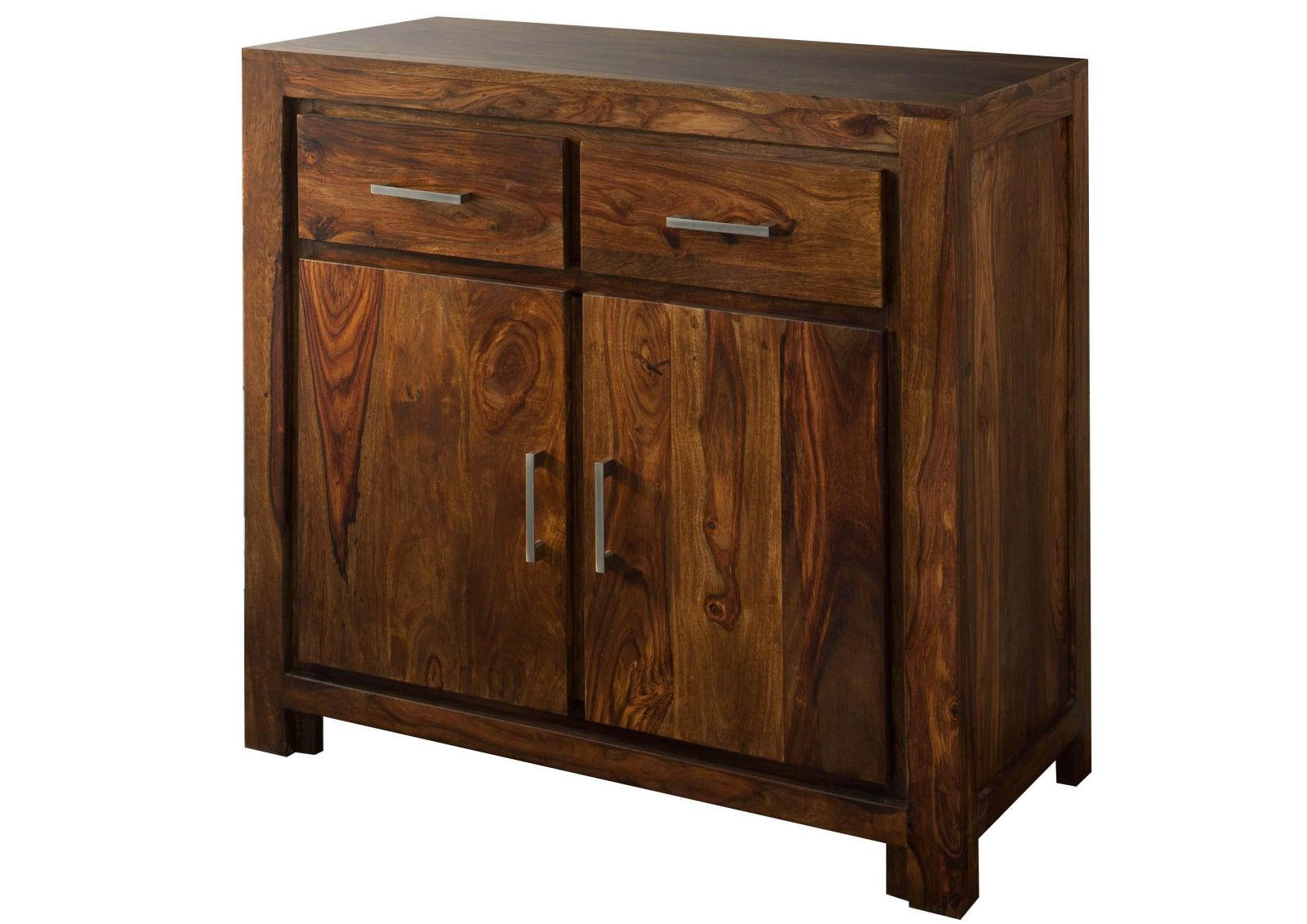 SIDEBOARD Sheesham 90x45x85 braun lackiert METRO LIFE #130 - Braun, Holz (90/85/45cm) - Massivmoebel24