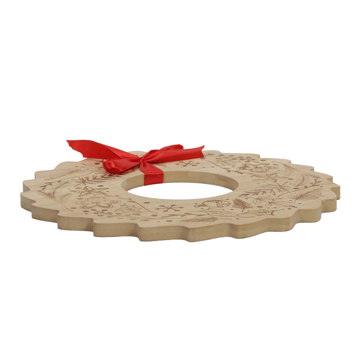 BAMBUSTABLETT Bellune Ø 30 cm - Braun, Naturmaterialien (30/1.2/30cm) - Excellent Houseware