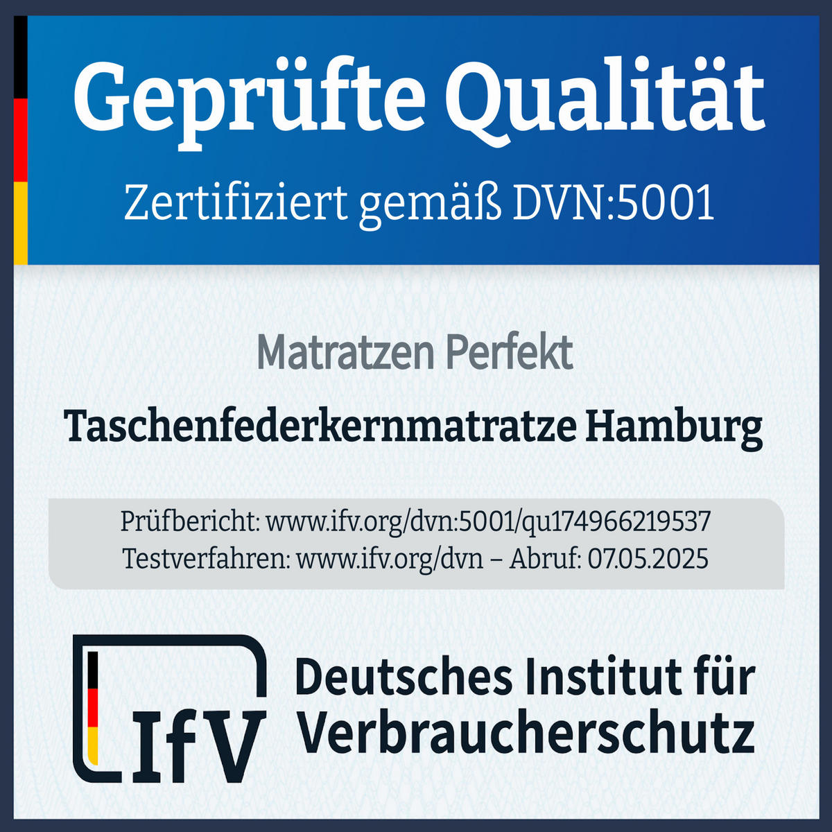TASCHENFEDERKERNMATRATZE Hamburg Deluxe 100x200 cm Höhe 23 cm H2 - Weiß, Textil (100/200cm) - Matratzen Perfekt