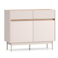SIDEBOARD Dunea Cashmere / Eiche Cremona Torro 104 / 40 / 85 cm - Kaschmir/Creme, Holz/Holzwerkstoff (104/85/40cm) - Feldmann-Wohnen