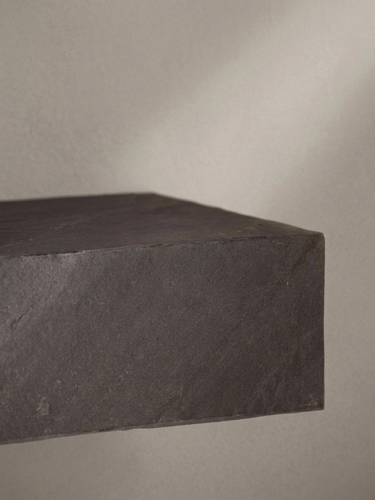 WANDREGAL Mango Massivholz Steinoptik Rechteckig Modern, Grau 60x20x10 cm - Grau, Holz (60/10/20cm) - KADIMA DESIGN