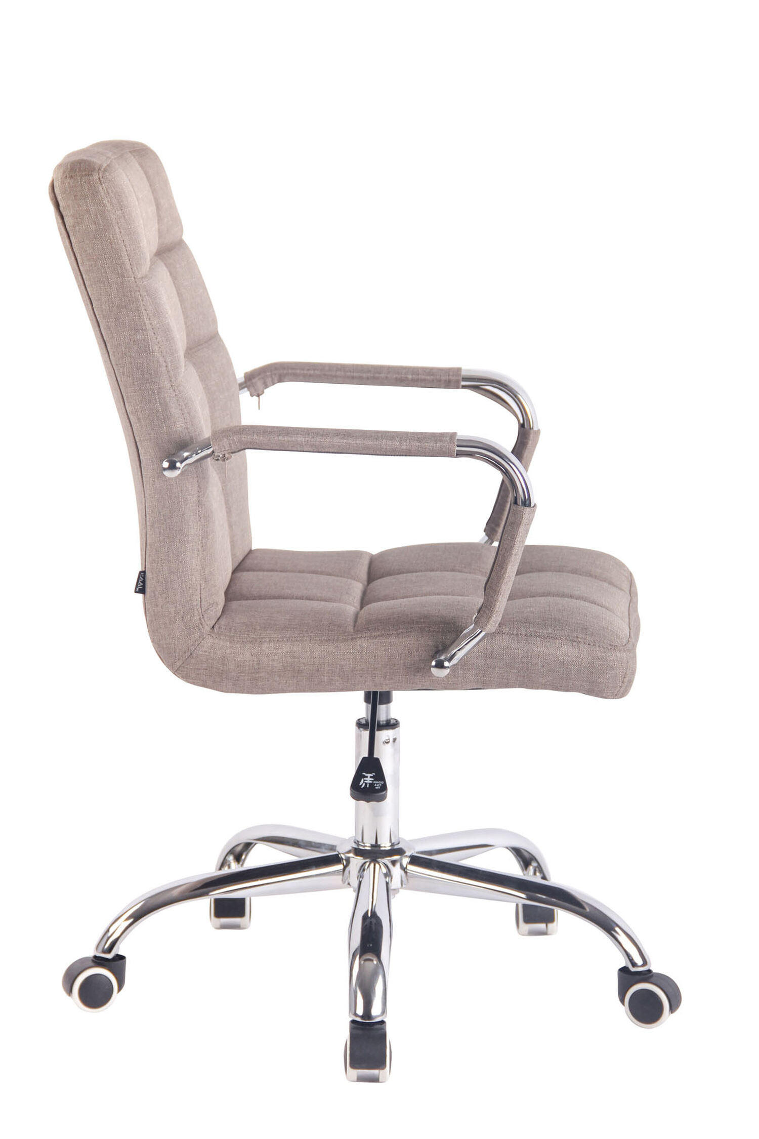 Thumbnail - TPFLiving Bürostuhl, Taupe, Textil, 56x104x62 cm, Arbeitszimmer, Bürostühle, Drehstühle