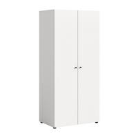 KLEIDERSCHRANK 2-türig DARWIN (B/H/T: ca. 80/176/51 cm) in Weiß/weiß - Weiß, Holzwerkstoff (80/176/51cm)