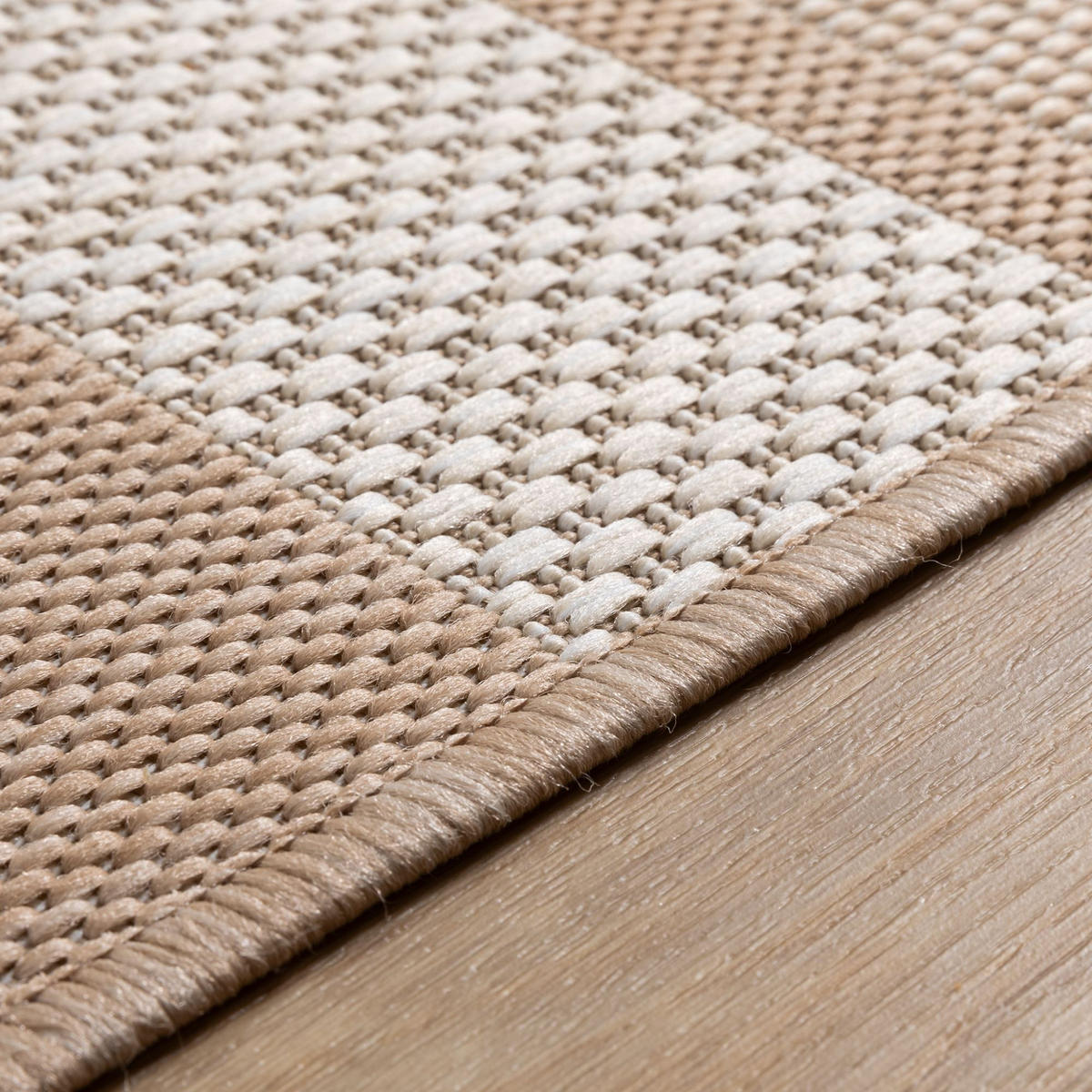 OUTDOORTEPPICH 120/170 cm Bergen Streifen - Beige, Textil (120/170cm) - Steffensmeier