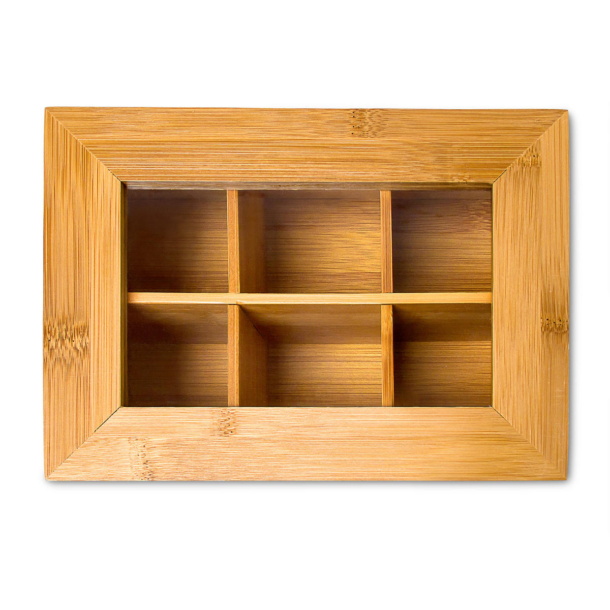 TEEBOX - Hellbraun, Holz/Kunststoff (22/9/16cm) - Relaxdays