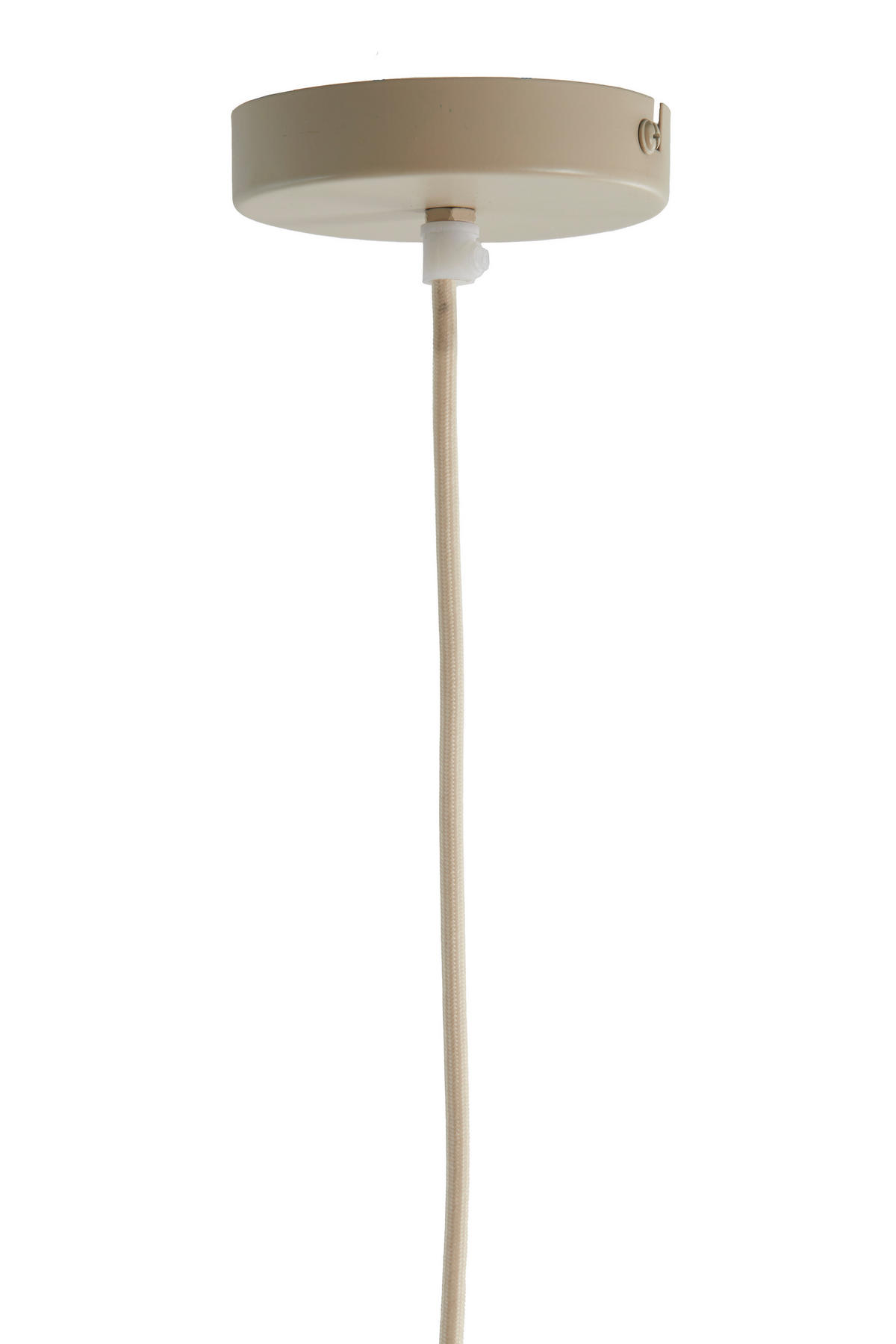 HÄNGELAMPE Milatos - Braun - 38/38/51 cm - Braun, Textil (38/38/51cm) - Light & Living