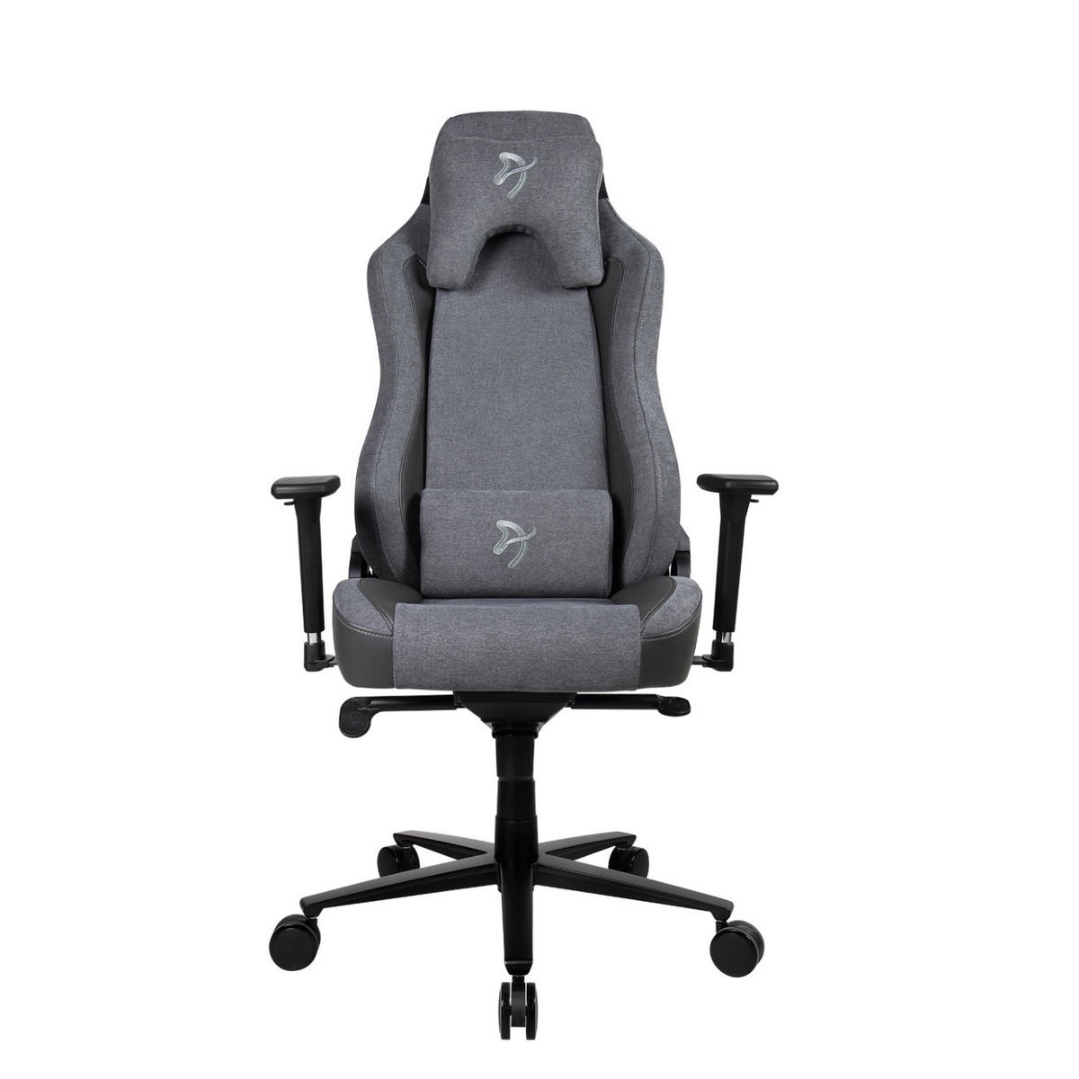 GAMINGSTUHL Vernazza Vento™ Esche - Schwarz/Grau, Kunststoff/Textil (68/135/50cm) - Arozzi