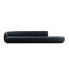 RECHTES-SOFA Miley aus Chenille-Stoff königsblau 4 Sitzplätze - Blau, Textil (90/70/323cm) - Micadoni